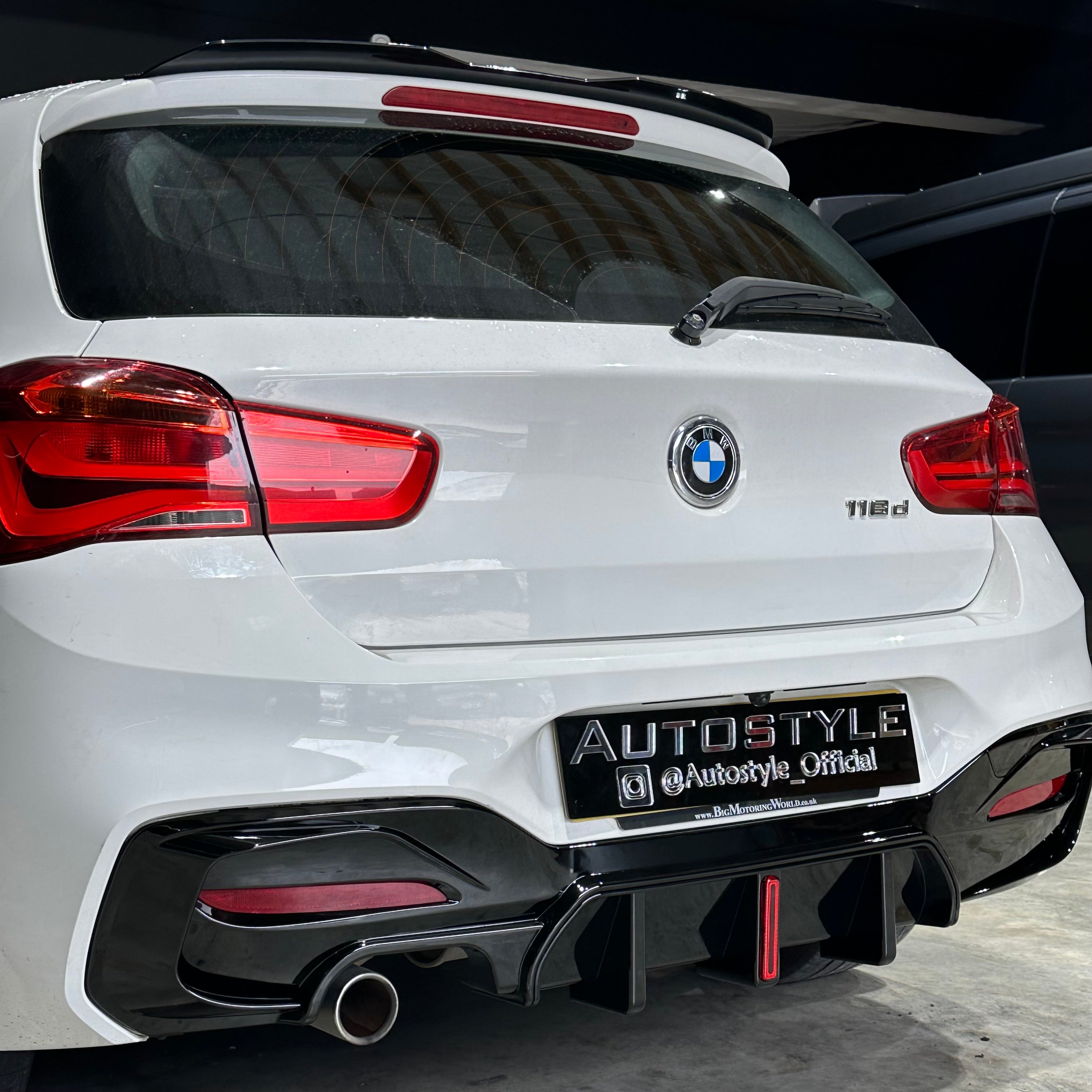 MP Style Rear Diffuser With F1 Light For BMW 1 Series F20 M-Sport 2015-2019 LCI