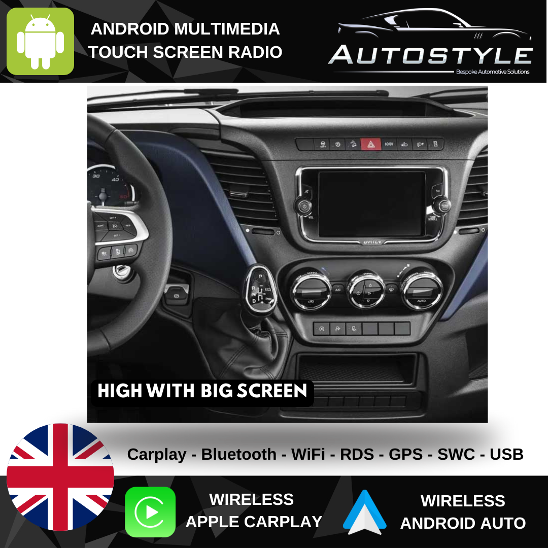 IVECO DAILY  Apple Carplay / Android Auto 9" Stereo Upgrade (2014+)