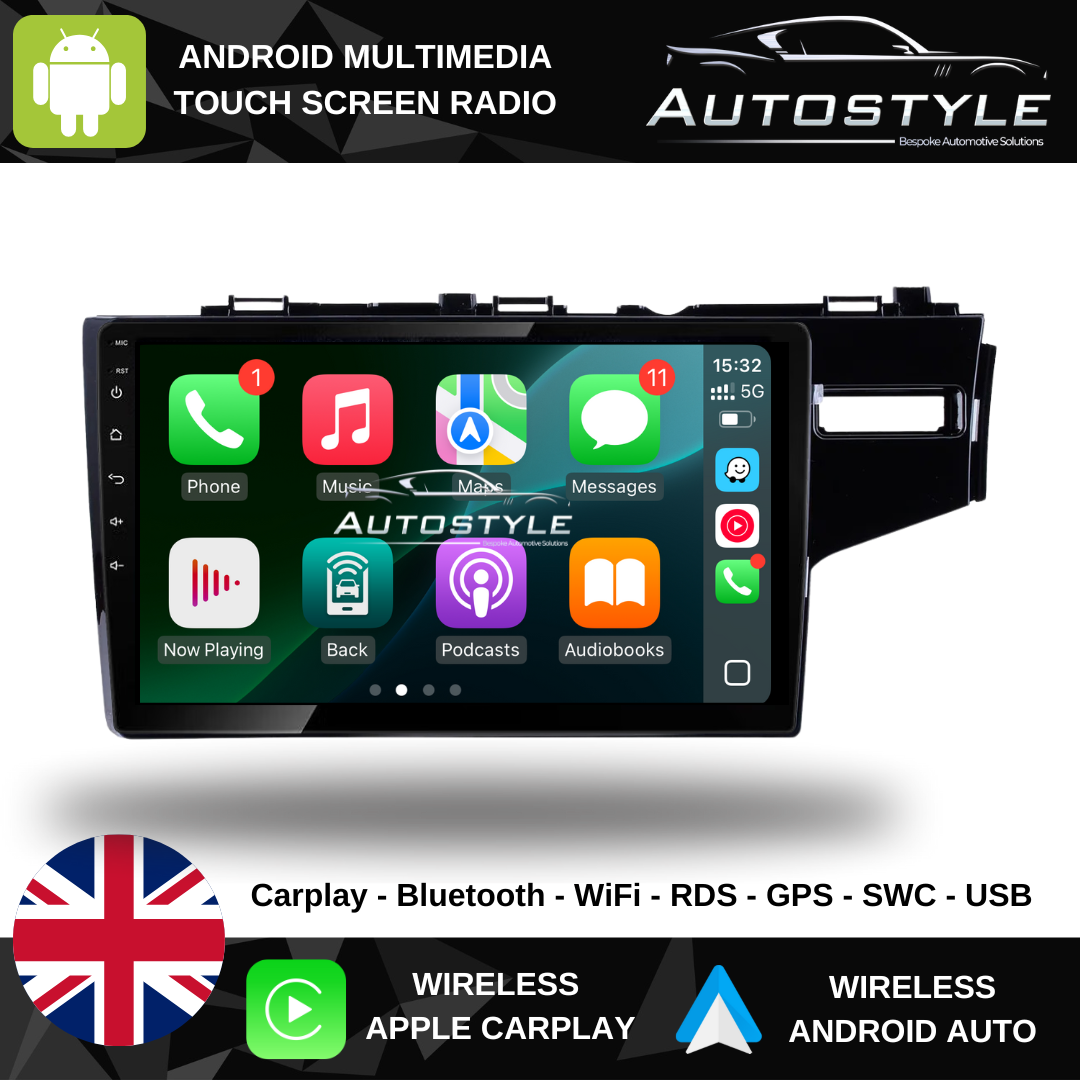 Honda Jazz 2014 Apple Carplay / Android Auto 9" Stereo Upgrade