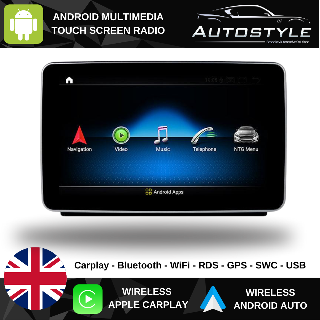 Mercedes-Benz GL Apple Carplay / Android Auto 9" Stereo Upgrade (2012-2015)