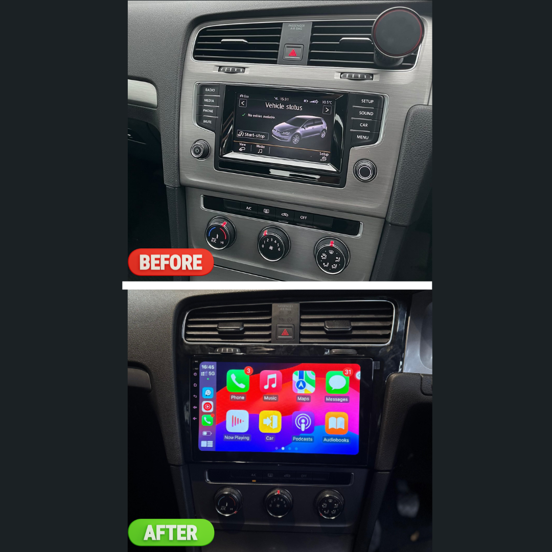 VW Golf Mk7 Apple Carplay / Android Auto 10" Stereo Upgrade RHD (2012 - 2016)
