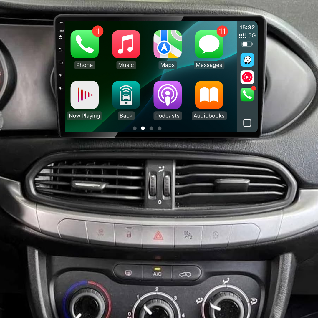 Fiat Tipo 356/357 Egea Dodge Neon Apple Carplay / Android Auto 9" Stereo Upgrade 2015-2020