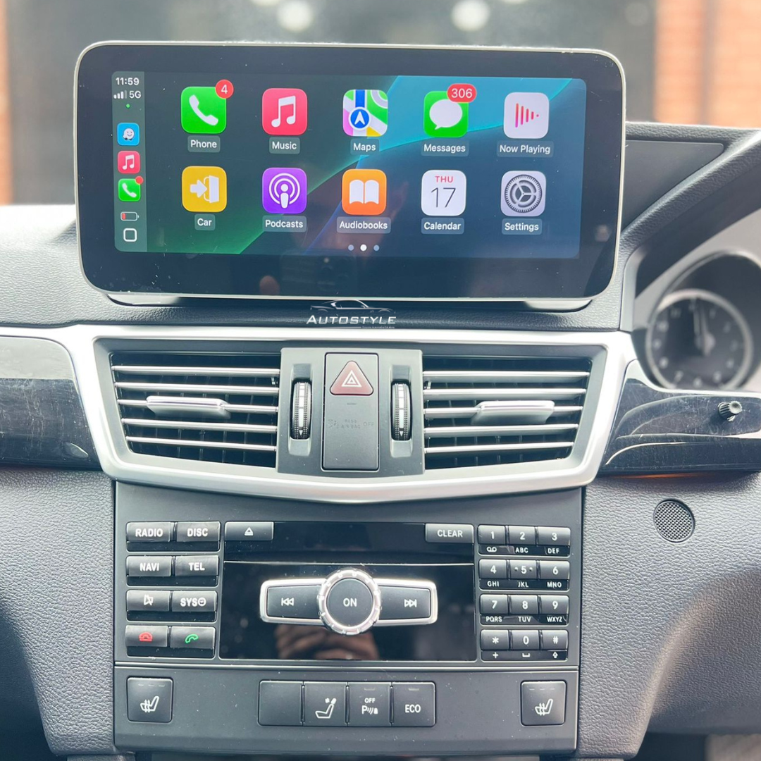 Mercedes-Benz E Class C207/A207 (2010-2016) Apple CarPlay Android Auto 10.25" Touch Screen RHD 2-Door Coupe