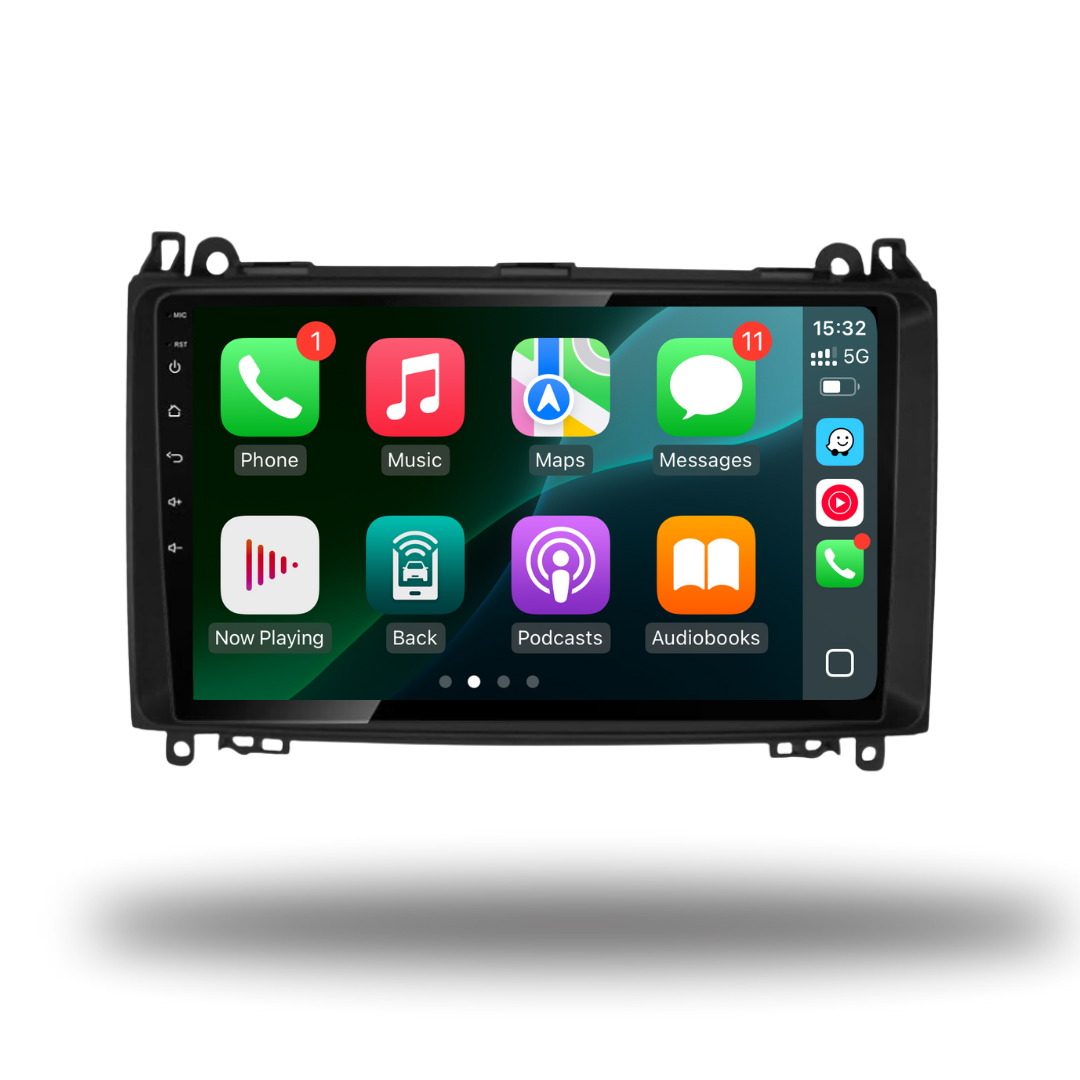 Mercedes-Benz A Class, B Class, Sprinter, Vito, Viano, Crafter Apple Carplay / Android Auto 9" Stereo Upgrade