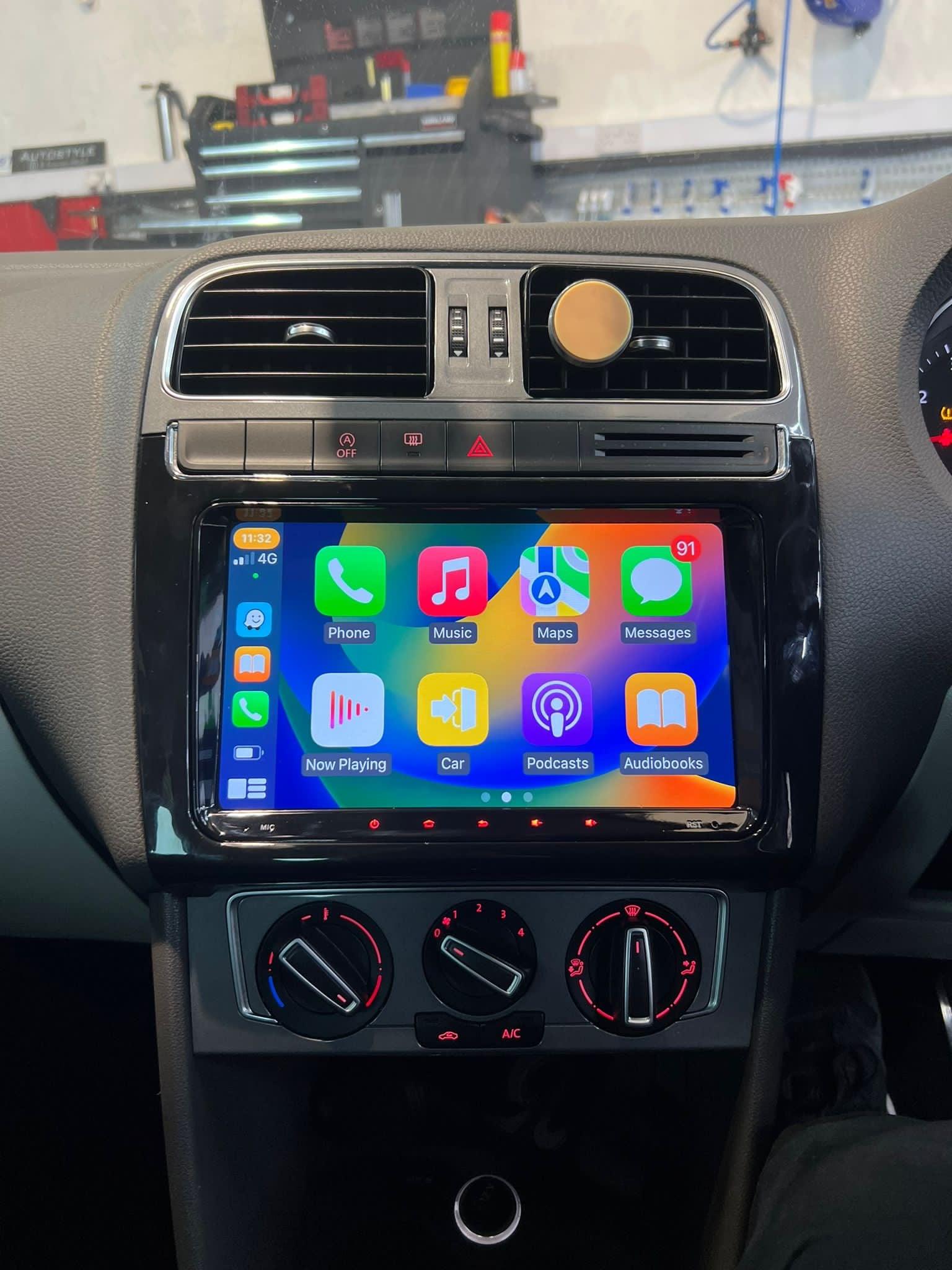 VW Polo 2011 2018 9 Android Screen and Wireless Apple CarPlay