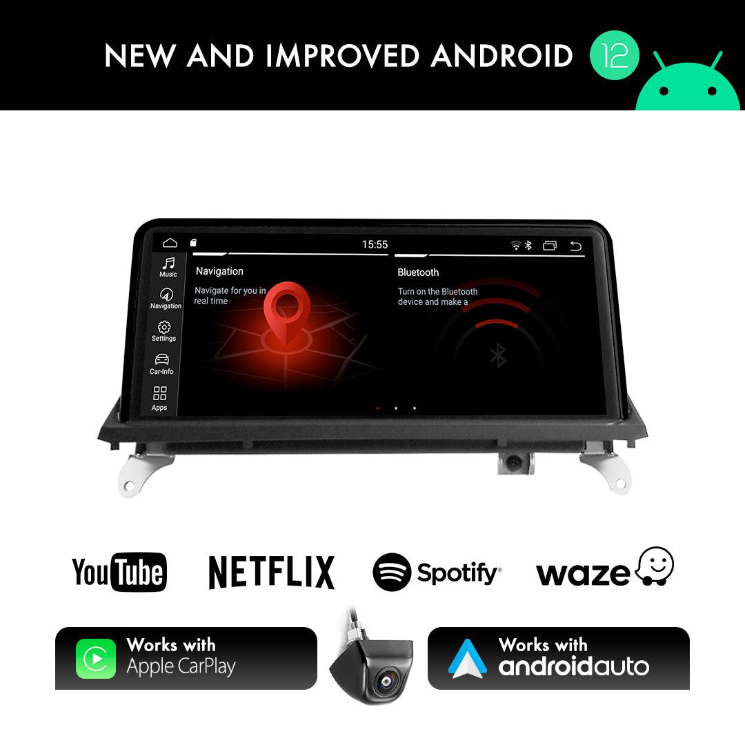 BMW X5 E70 (2011-2013) CIC 10.25" Android Screen Upgrade and Wireless Apple CarPlay - AUTOSTYLE UK