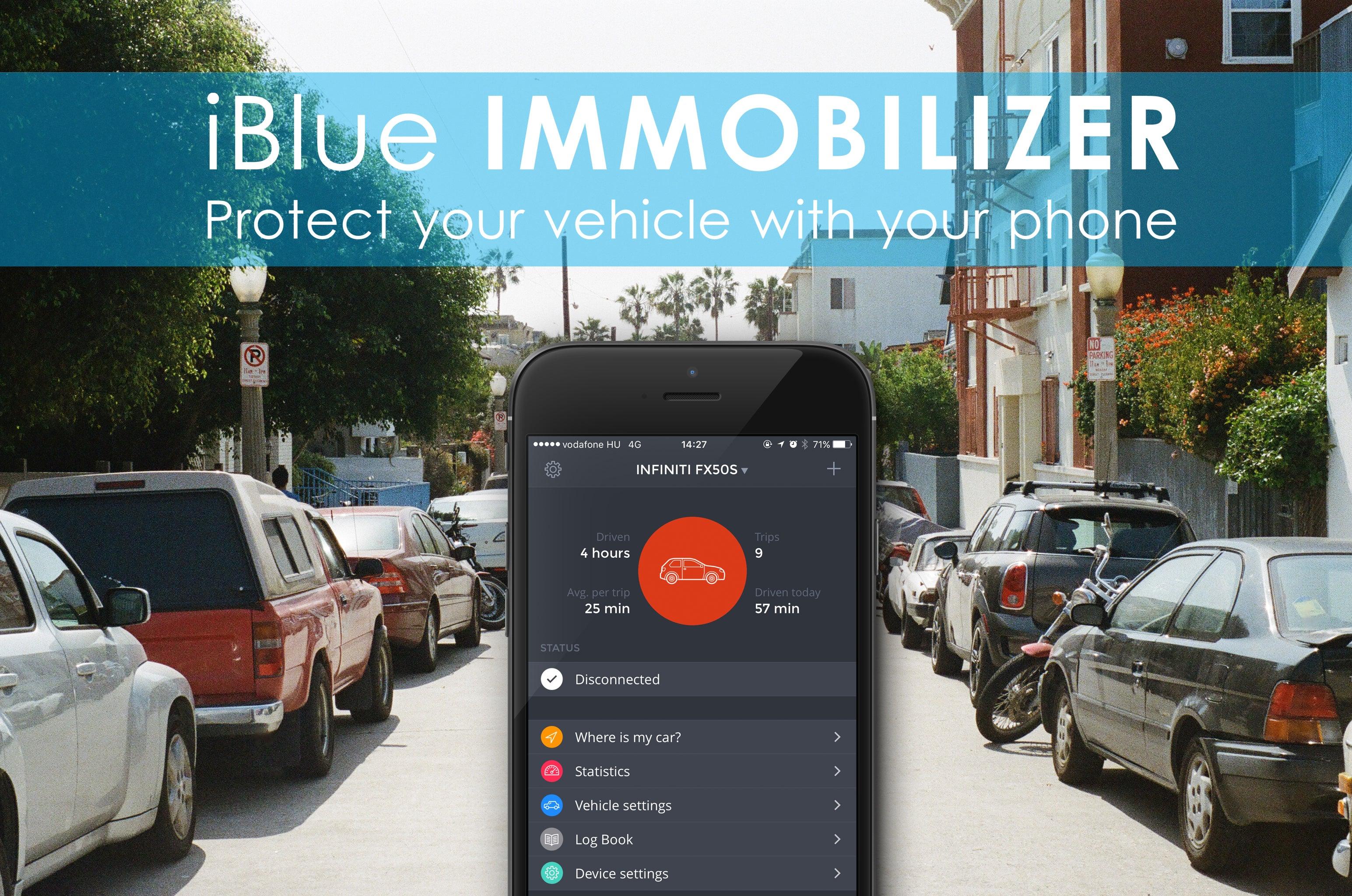 iBlue Immobiliser / Protect Any Vehicle With Your Smartphone / Fleet Mode For Unlimited Vehicles Also Available - AUTOSTYLE UK