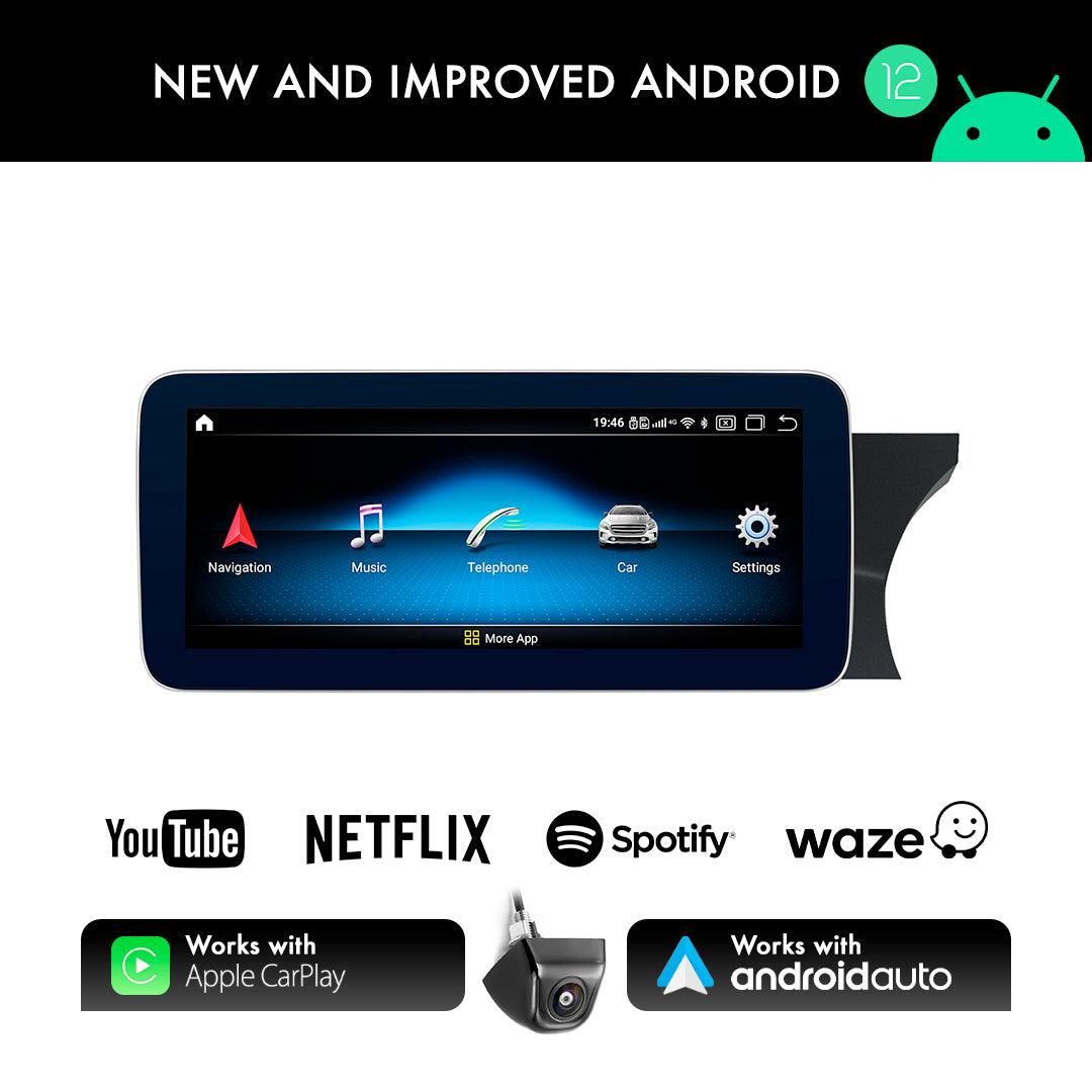 Mercedes-Benz C Class W204/S204 (2011-2014) 10.25" Android Screen Upgrade and Wireless Apple CarPlay RHD - AUTOSTYLE UK