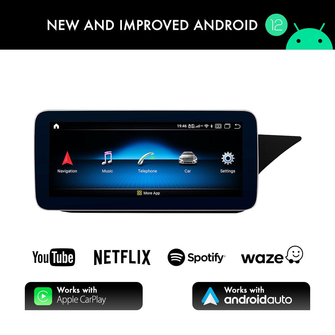 Mercedes-Benz E Class W212/S212 (2010-2016) 10.25" Android Screen Upgrade and Wireless Apple CarPlay RHD - AUTOSTYLE UK