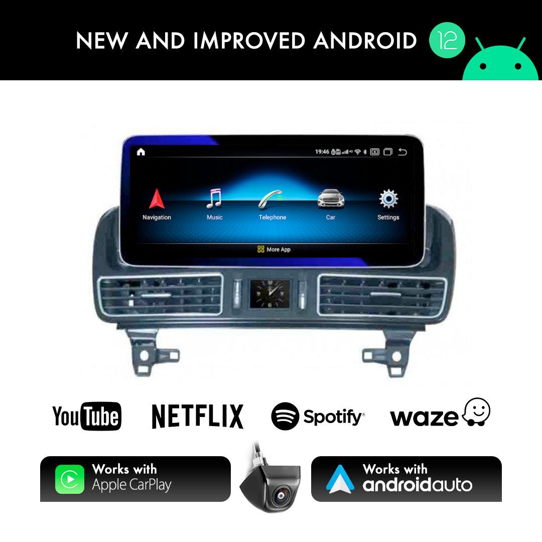 Mercedes-Benz GL GLE ML (2012-2015) 12.3" Android Screen Upgrade and Wireless Apple CarPlay - AUTOSTYLE UK