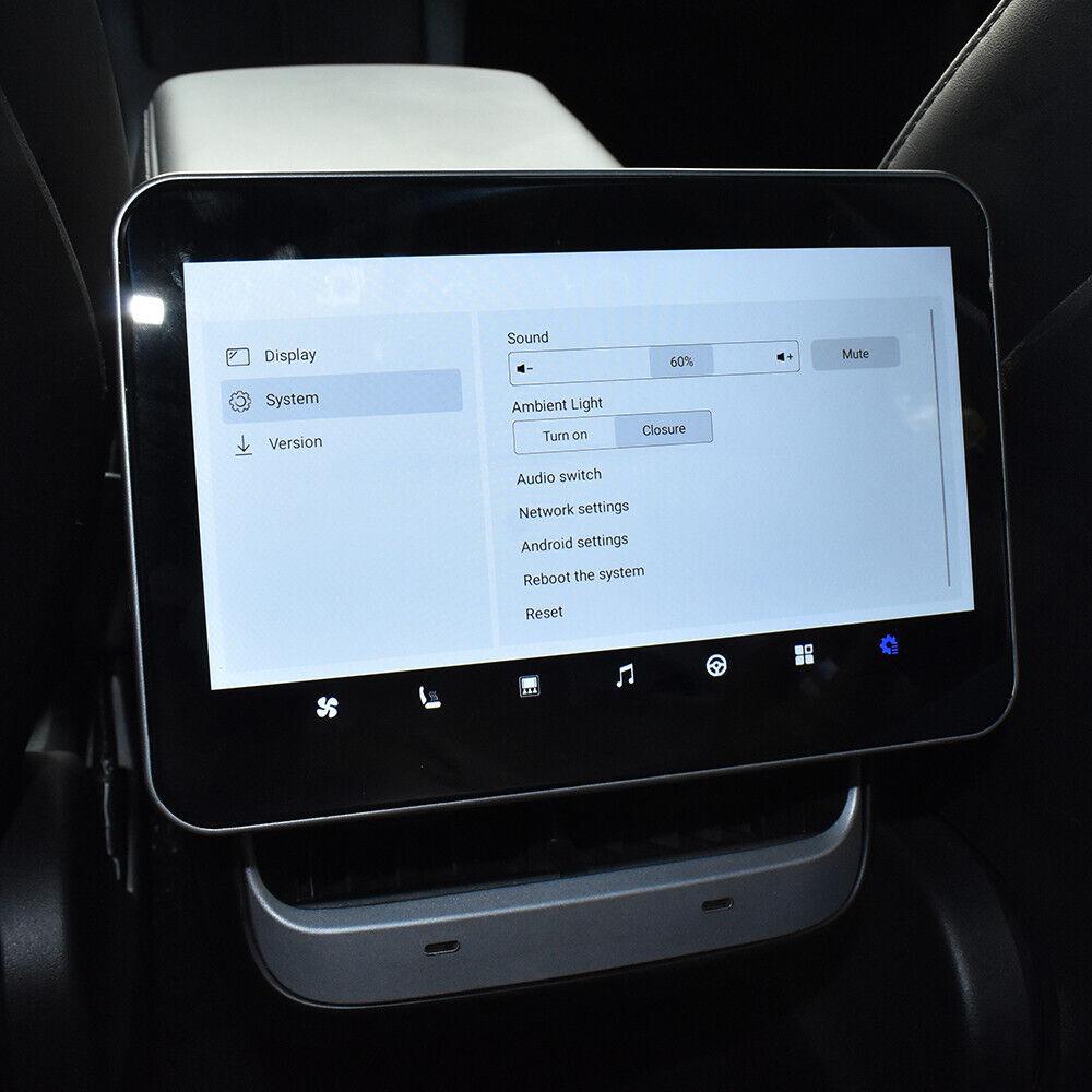 Tesla Model 3 / Model Y (2017-2023) 8" Android Rear Seat Climate Control & Rear Entertainment Screen Upgrade - AUTOSTYLE UK