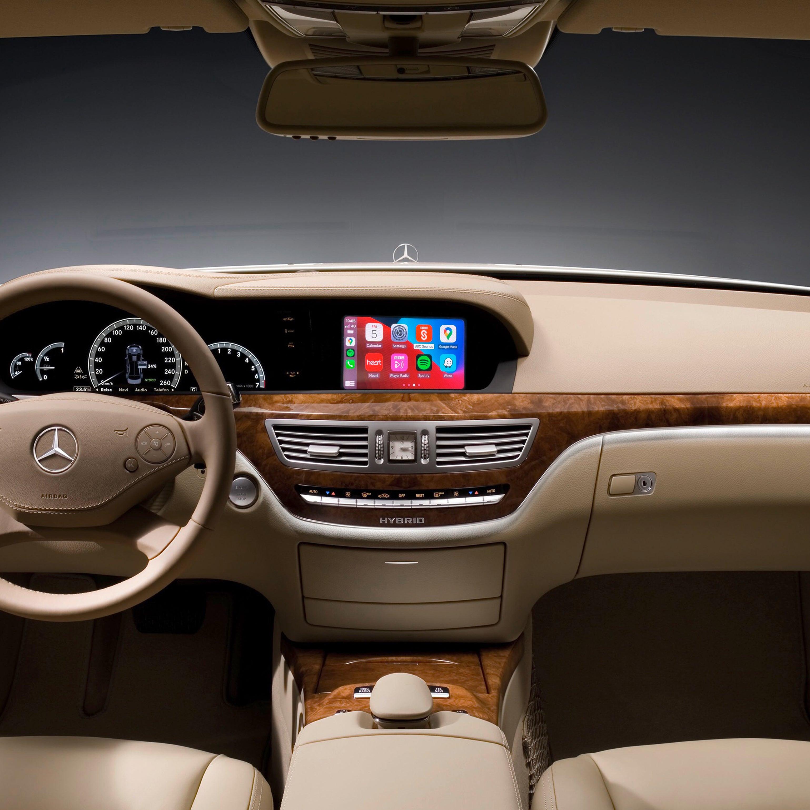 Mercedes S Class W221 Apple CarPlay Android Auto Interface MMI