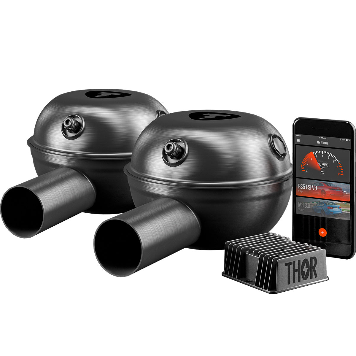 THOR Electronic Exhaust System, Active Sound Booster with APP Control