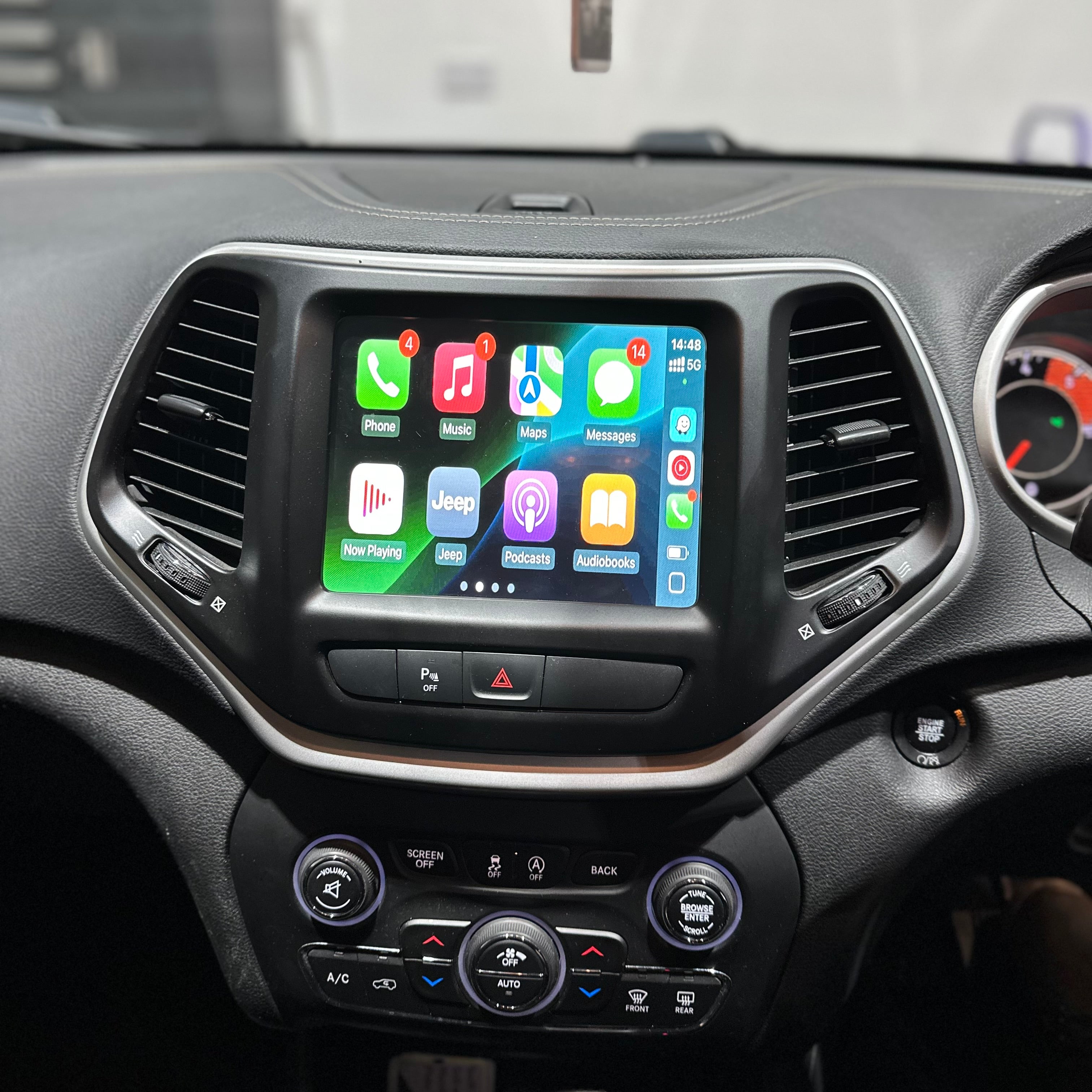 Wireless Apple CarPlay/Android Auto for JEEP Cherokee/Commander/Compass/Grand Cherokee (2014-2020)