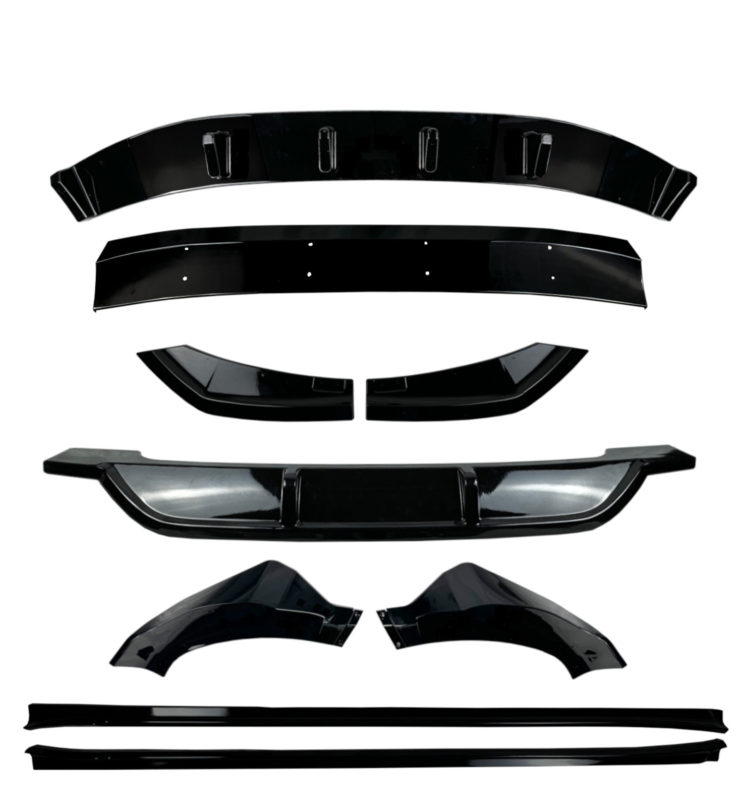 AERO BODY KIT M SPORT STYLE LIP DIFFUSER SKIRTS GLOSS BLACK FOR BMW X3 G01 18-21