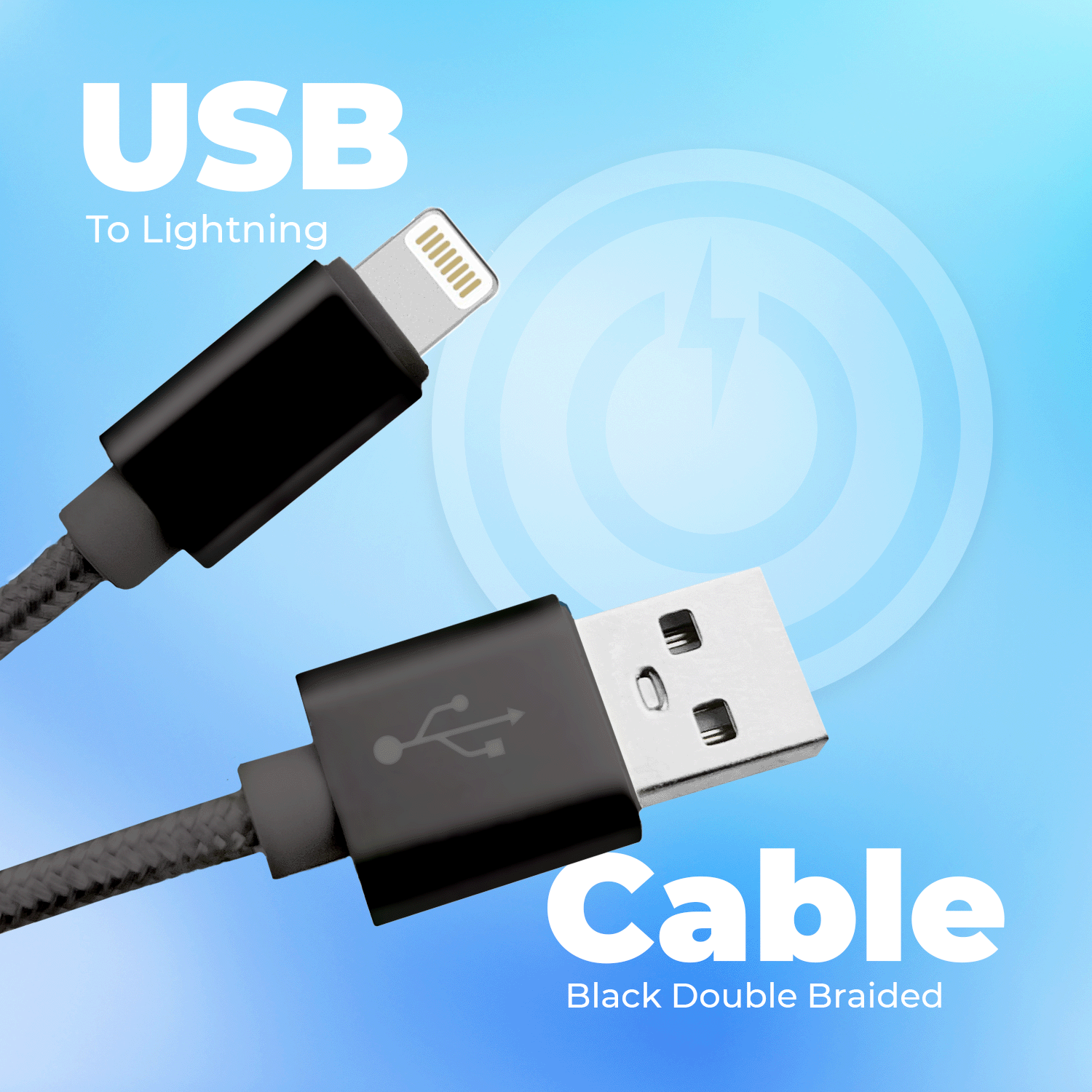 Simply - Braided USB to Lightning Cable