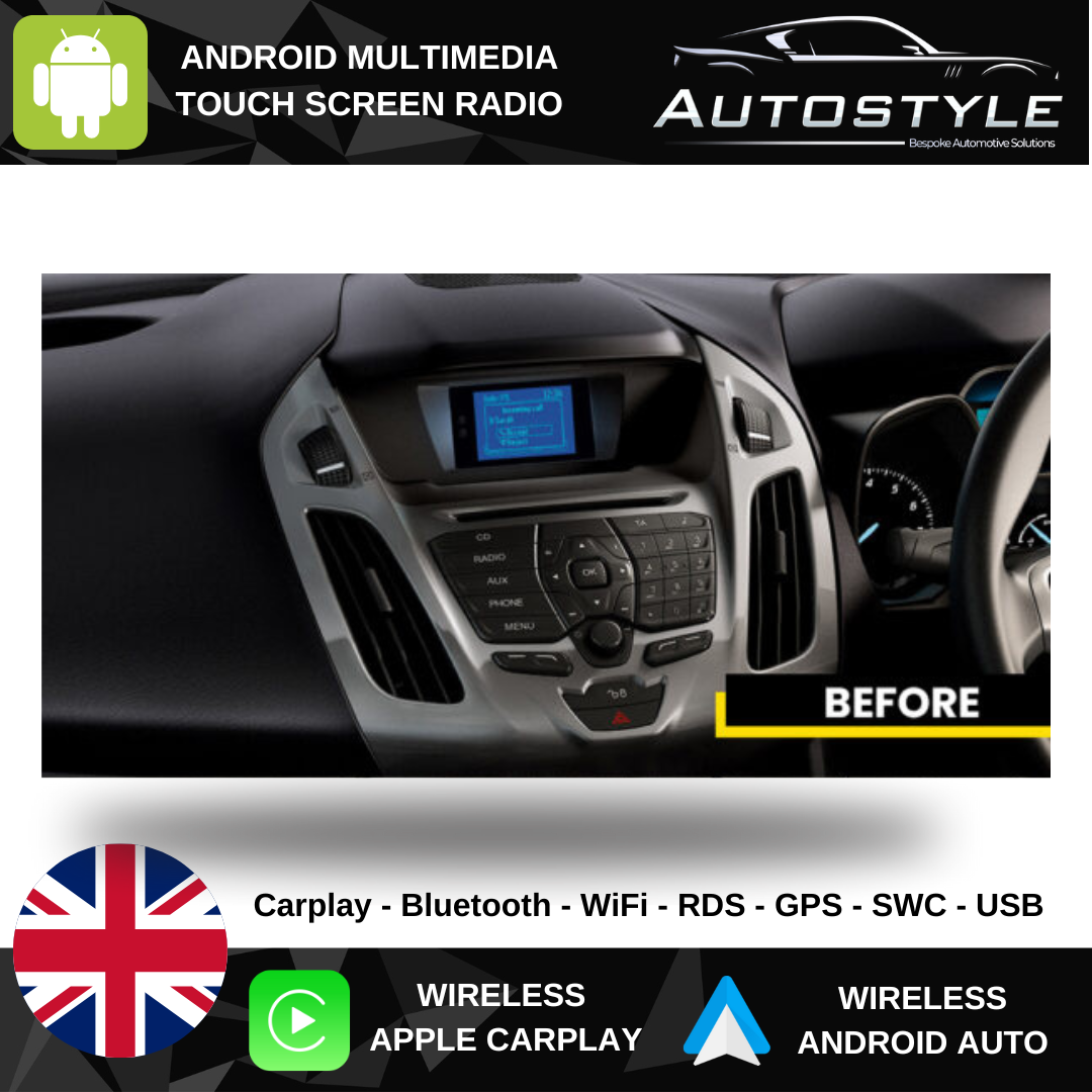 Ford Transit Connect Apple Carplay / Android Auto 9" Stereo Upgrade