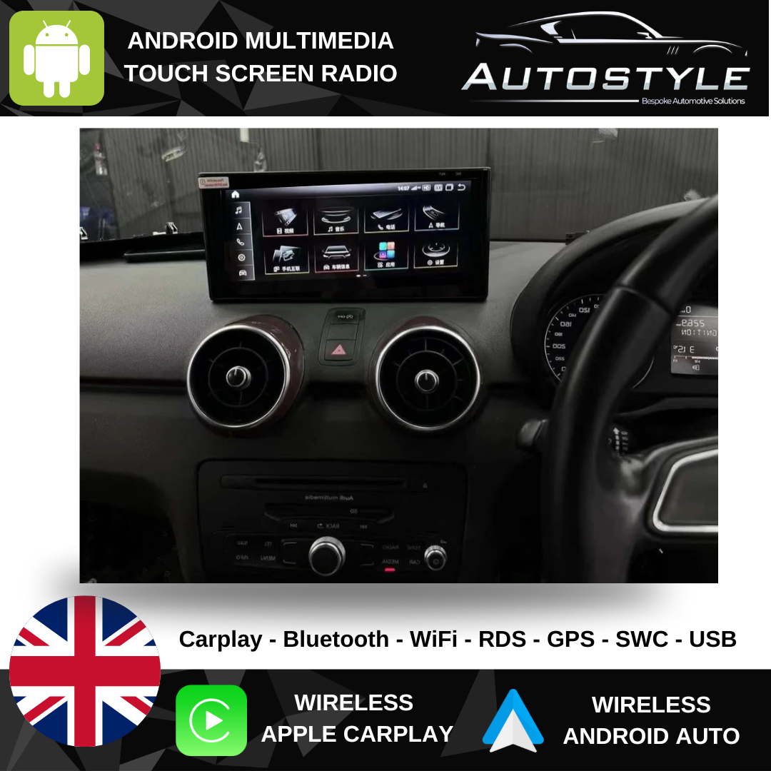 Audi A1 Apple CarPlay Android Auto 10.25" Stereo Upgrade (2010-2018)