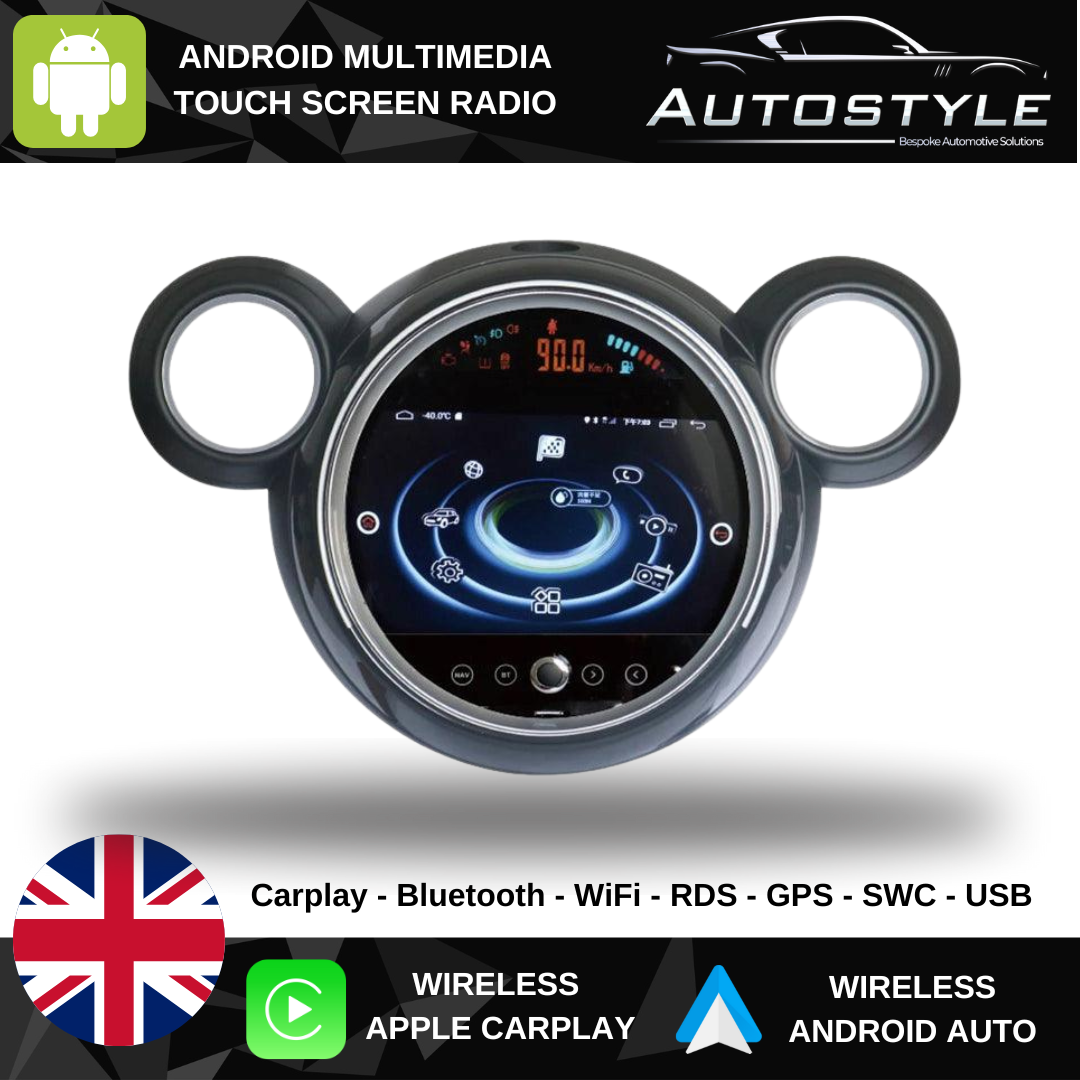 Mini Cooper S F55/F56 NBT Countryman Apple Carplay / Android Auto 9" Stereo Upgrade  (2014-2016)