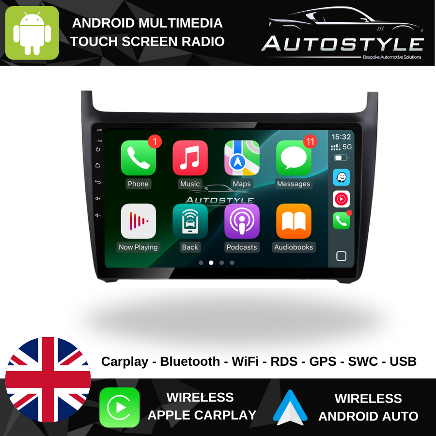 VW Polo Apple Carplay / Android Auto Stereo Upgrade 2004