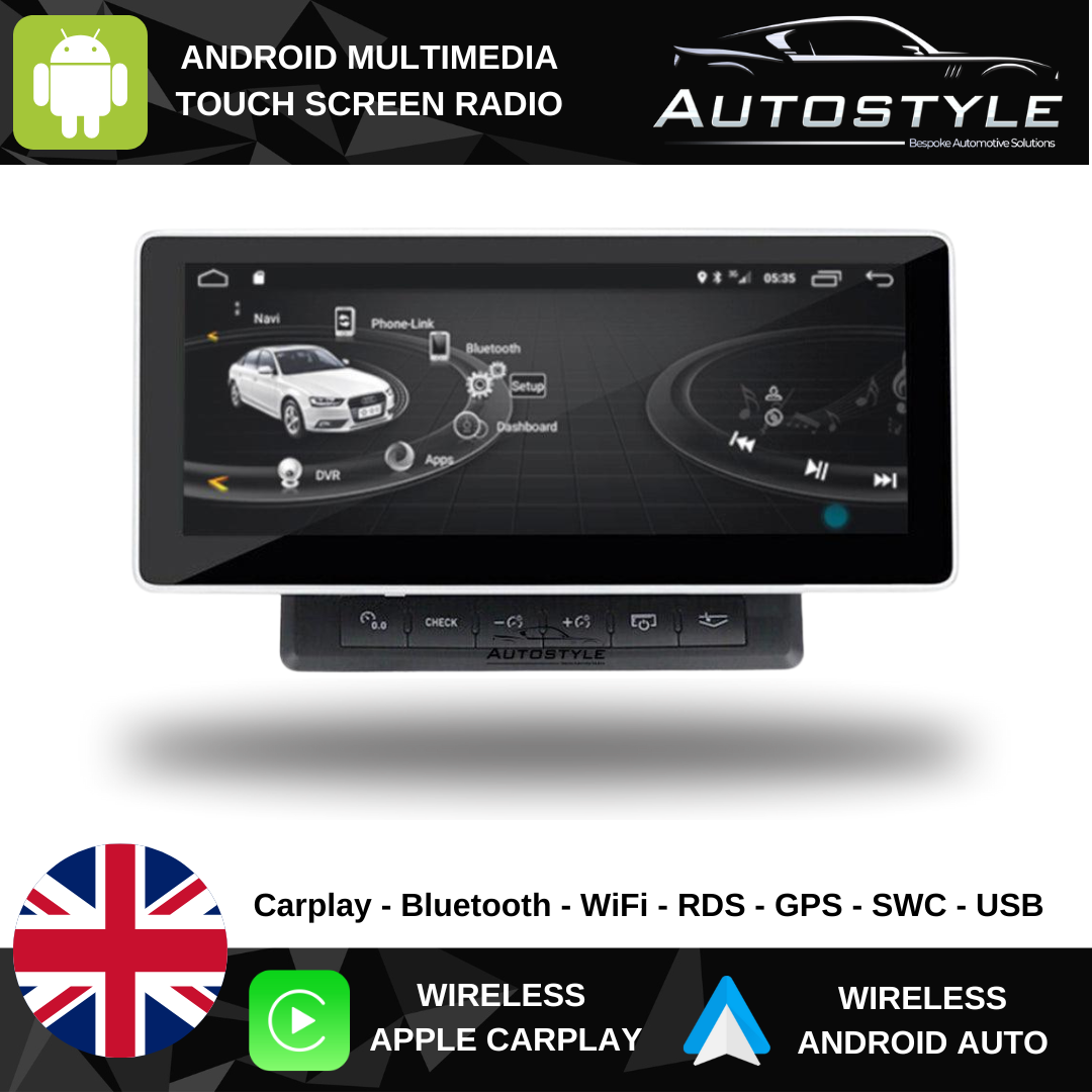 Audi A6 (C6) (2005-2011) Apple CarPlay Android Auto 10.25" Touch Screen Upgrade