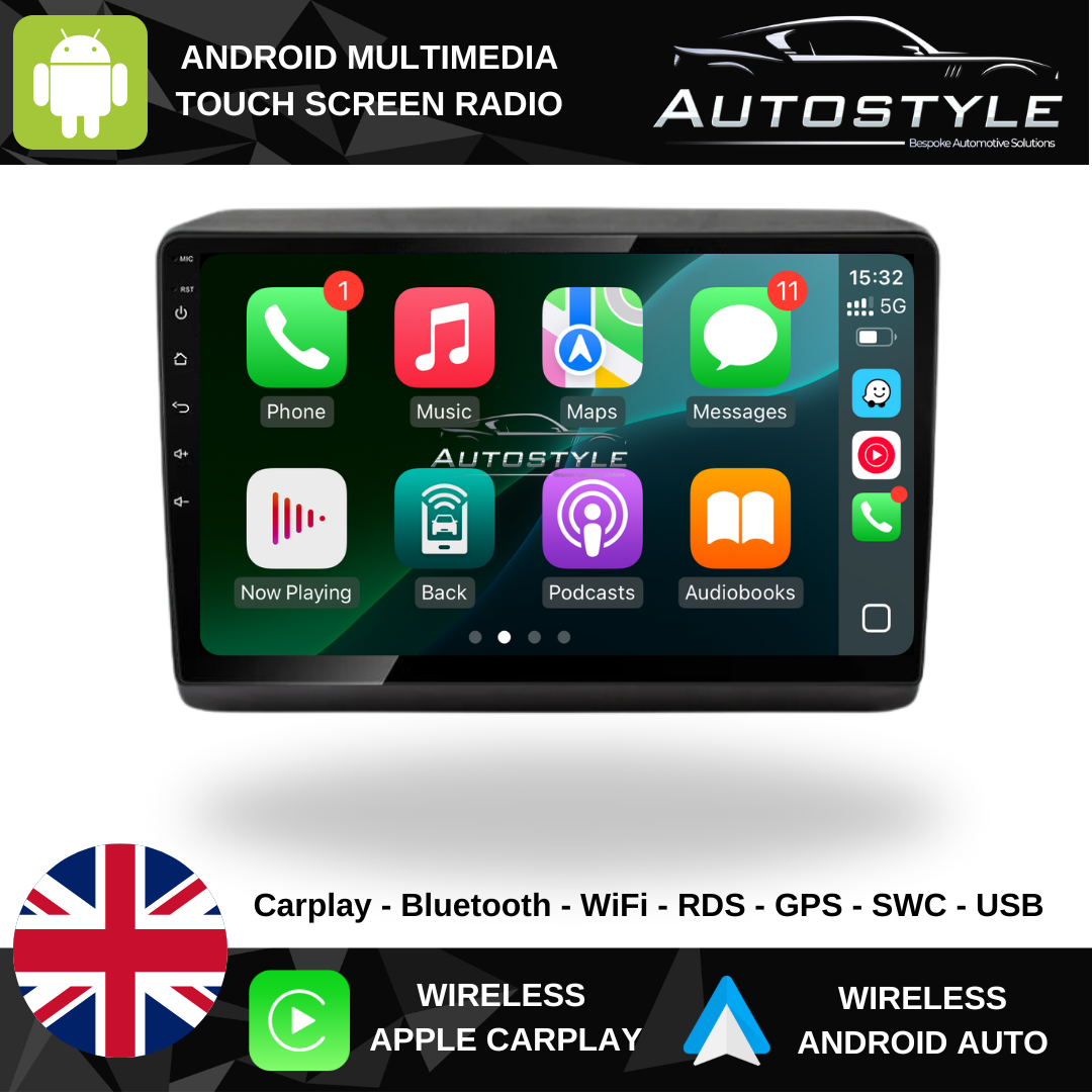 Fiat Ducato Apple Carplay / Android Auto 9" Stereo Upgrade