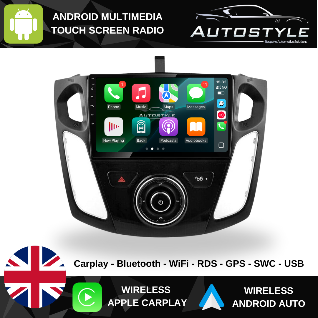 Ford Focus Apple Carplay / Android Auto 9" Stereo Upgrade (2011-18)