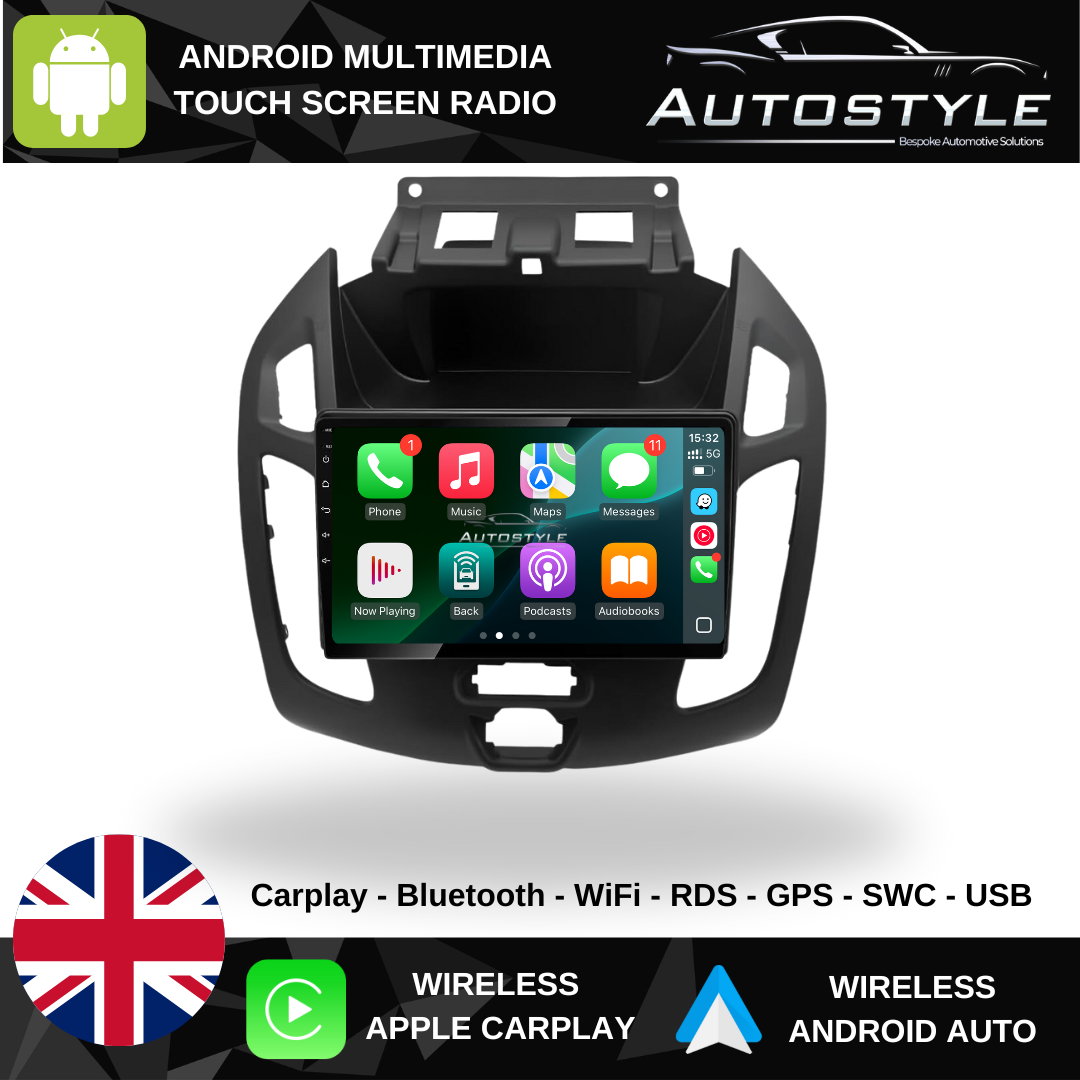 Ford Transit Connect Apple Carplay / Android Auto 9" Stereo Upgrade