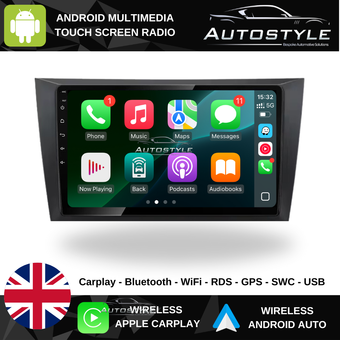 VW Golf Mk6  9" Android Screen Upgrade and Wireless Apple CarPlay RHD