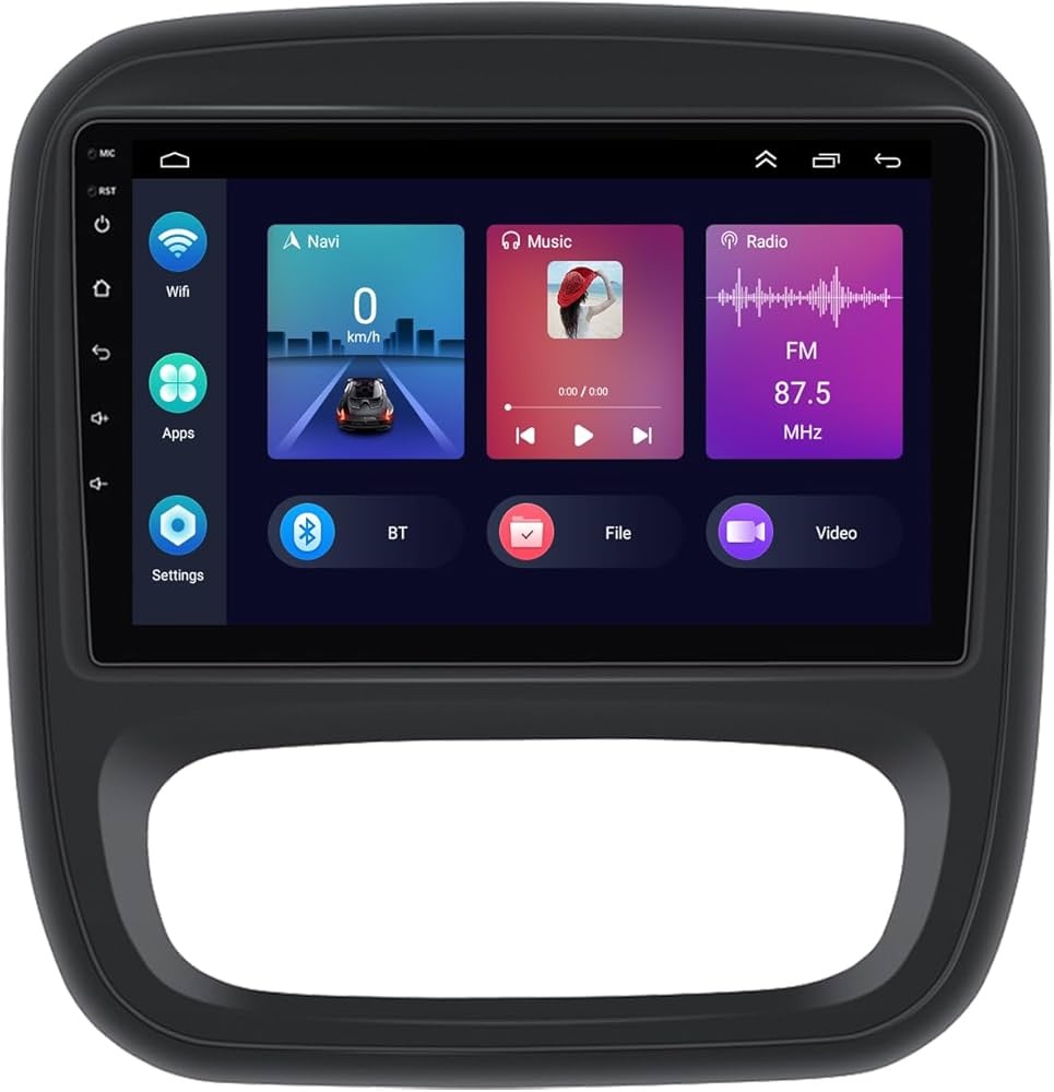 Vauxhall Opel Vivaro Renault Trafic 9" Android Screen Stereo Wireless Apple CarPlay