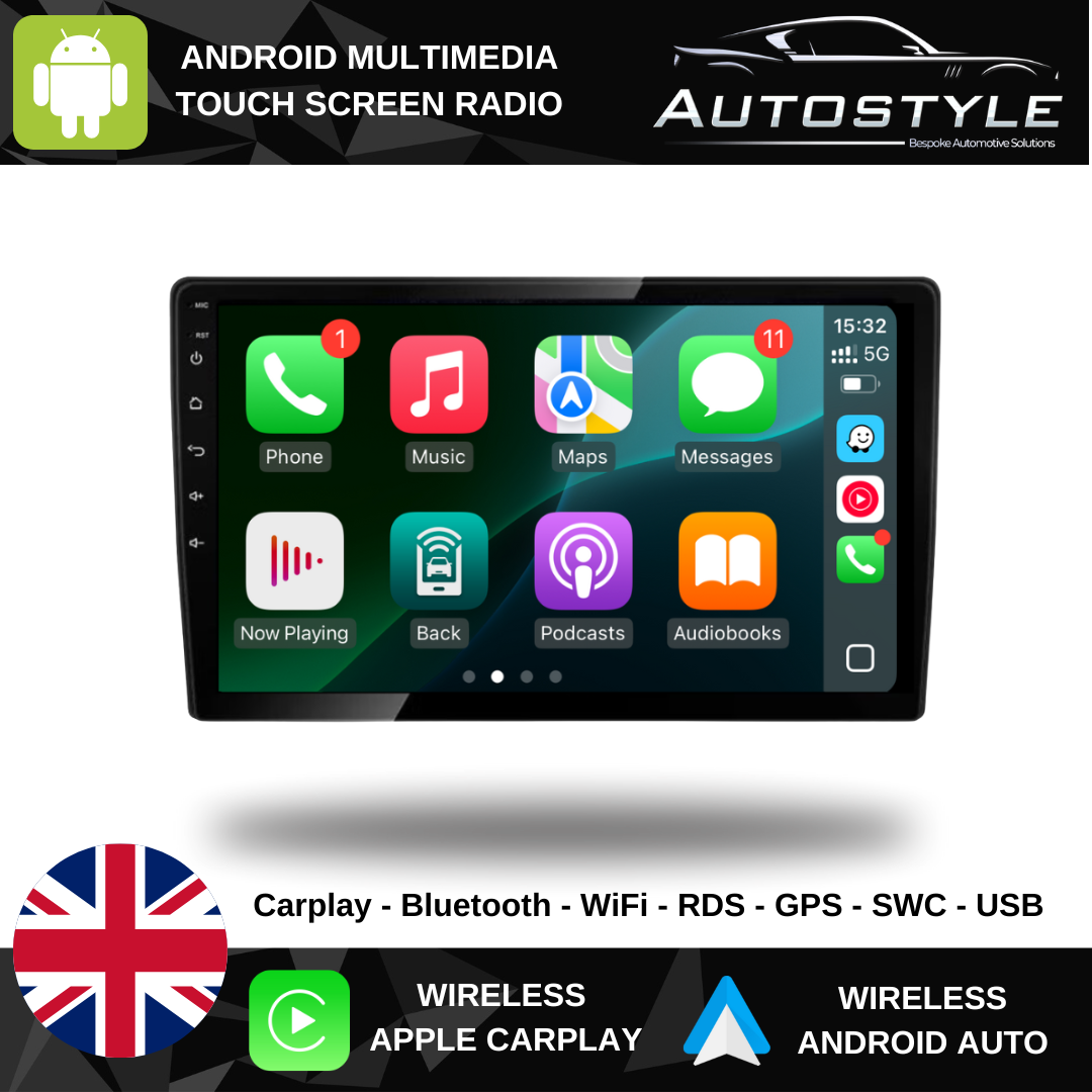 Ford C-Max S-Max Transit Connect Fiesta Fusion Galaxy Kuga Mondeo Focus Apple Carplay / Android Auto 9" Stereo Upgrade 2003-2010
