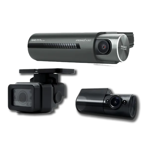 iRoad Dash Cam X30 - Front, Internal IR & External Camera