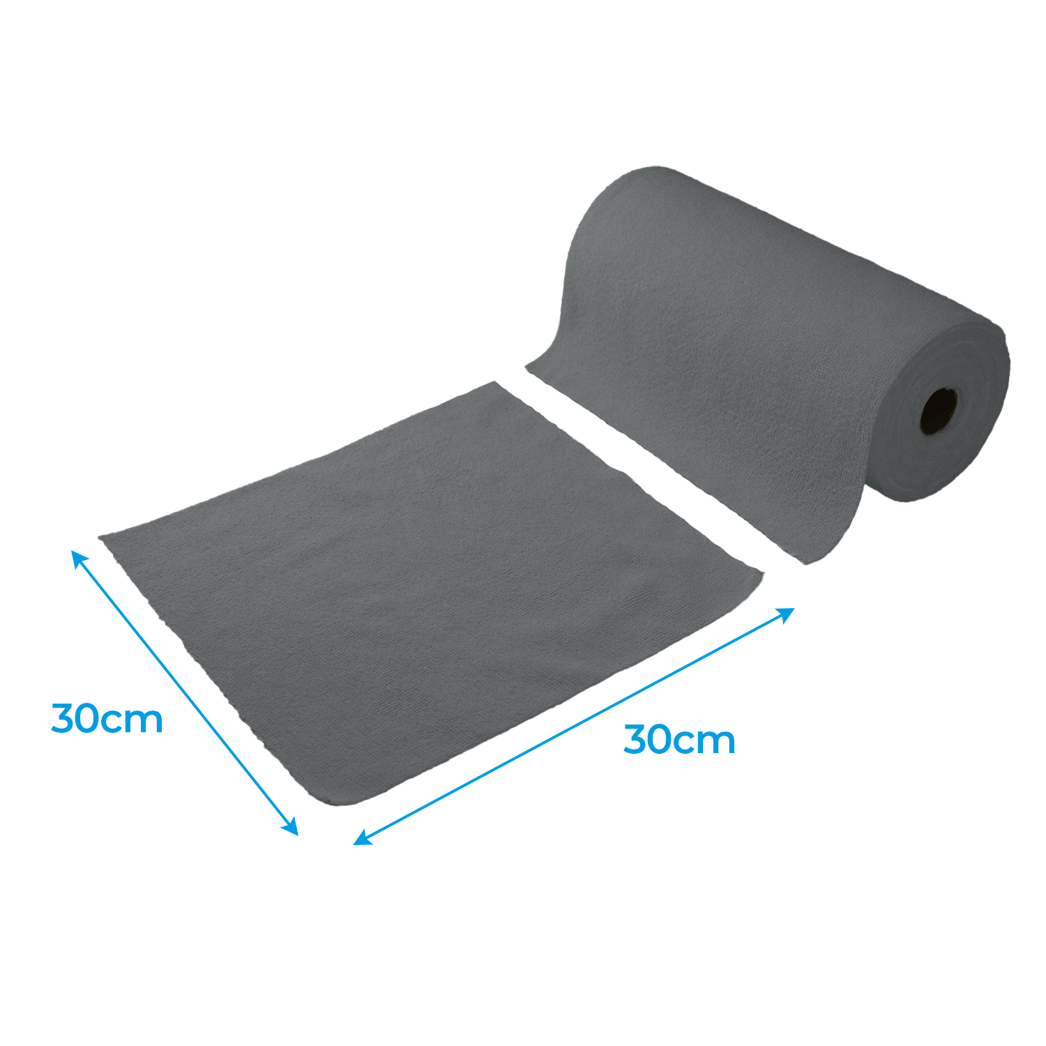 Simply - Roll of 50 Microfibre Cloths 30x30