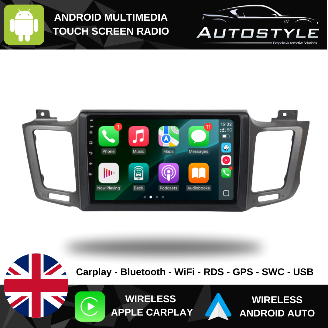 Toyota RAV4 XA40 XA50 Apple Carplay / Android Auto 10" Stereo Upgrade 2012-2018