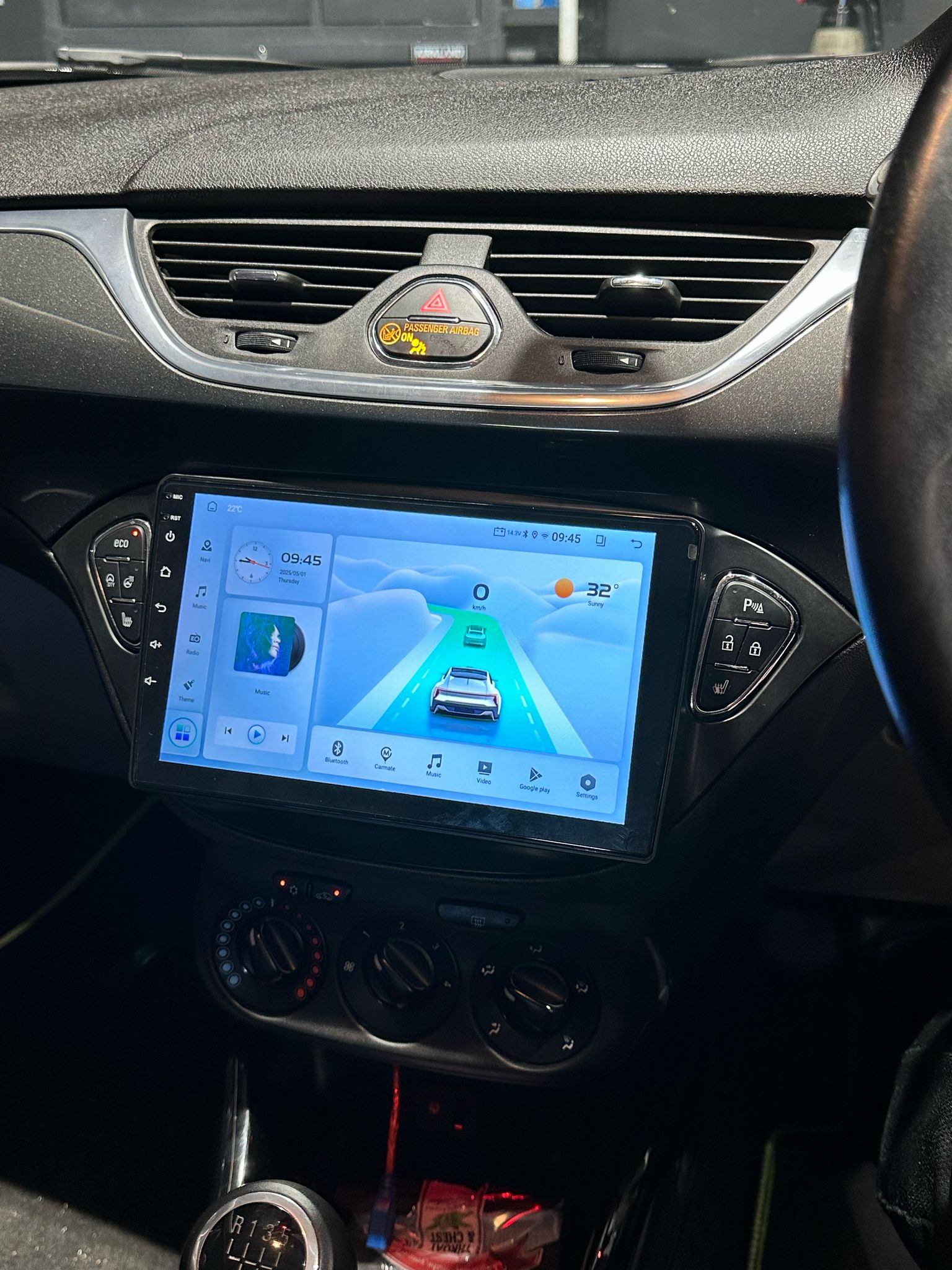 Vauxhall Corsa Apple Carplay / Android Auto 9" Stereo Upgrade