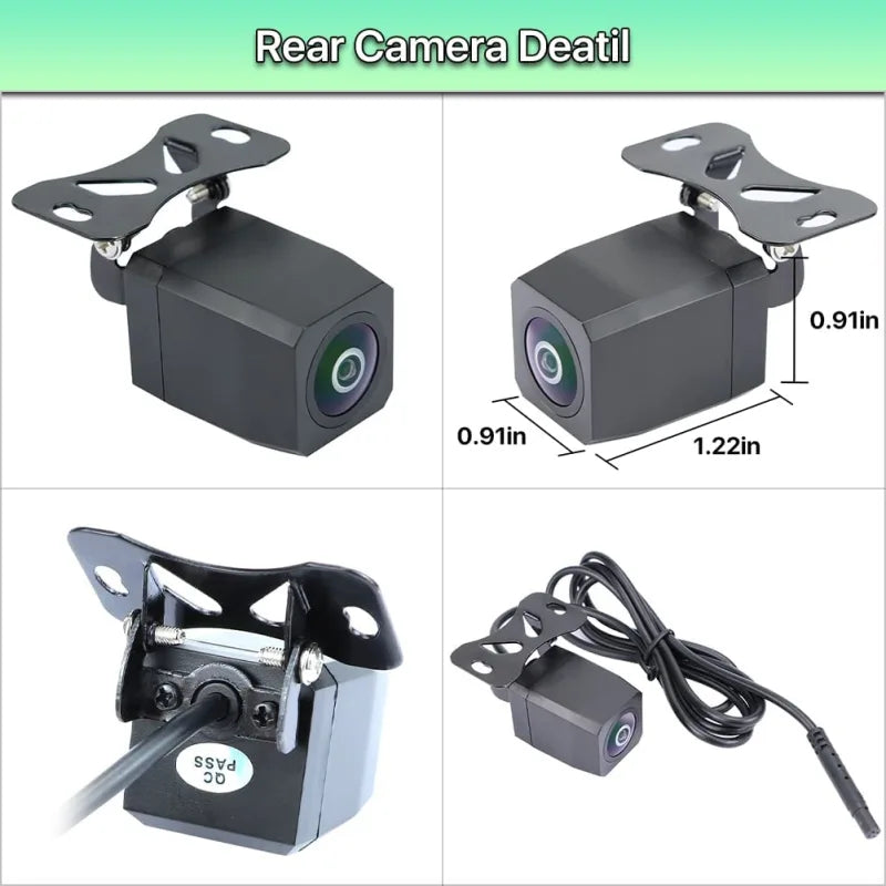 AI Sensor Alarm Backup Reverse Rear View Camera AHD 720P Waterproof Camera 170 Degrees View Angle with Starlight Night Vision