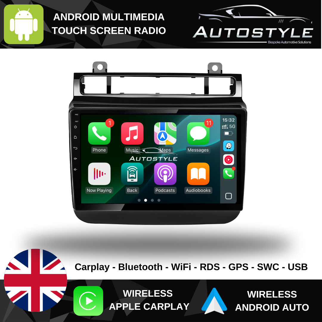 VW TOUAREG Apple Carplay / Android Auto 9" Stereo Upgrade (2011-2017)