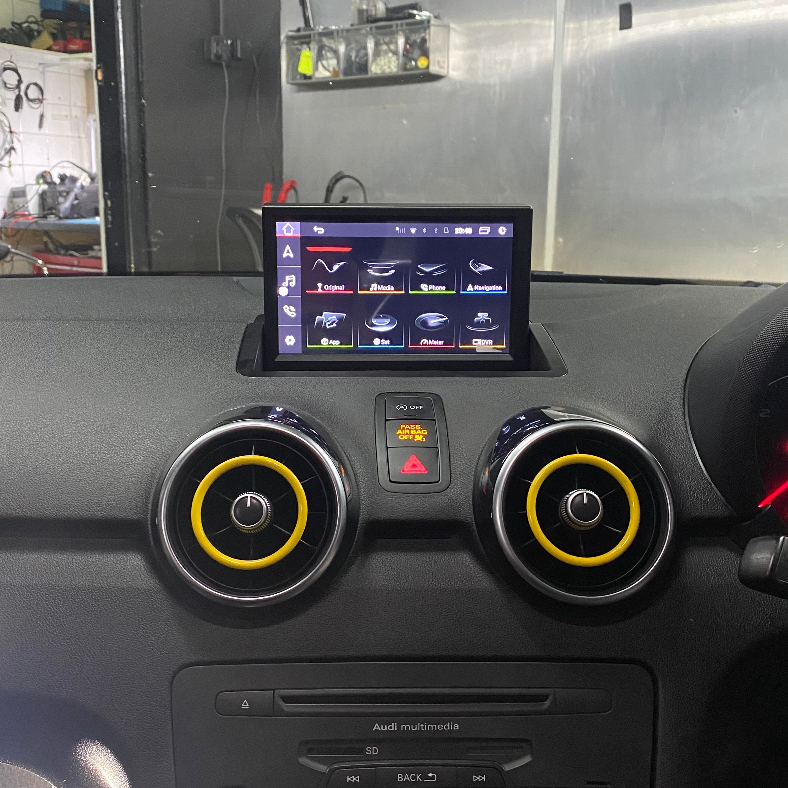 Audi A1 (2010-2015) 7" Flip-Out Android Screen Upgrade and Wireless Apple CarPlay - AUTOSTYLE UK