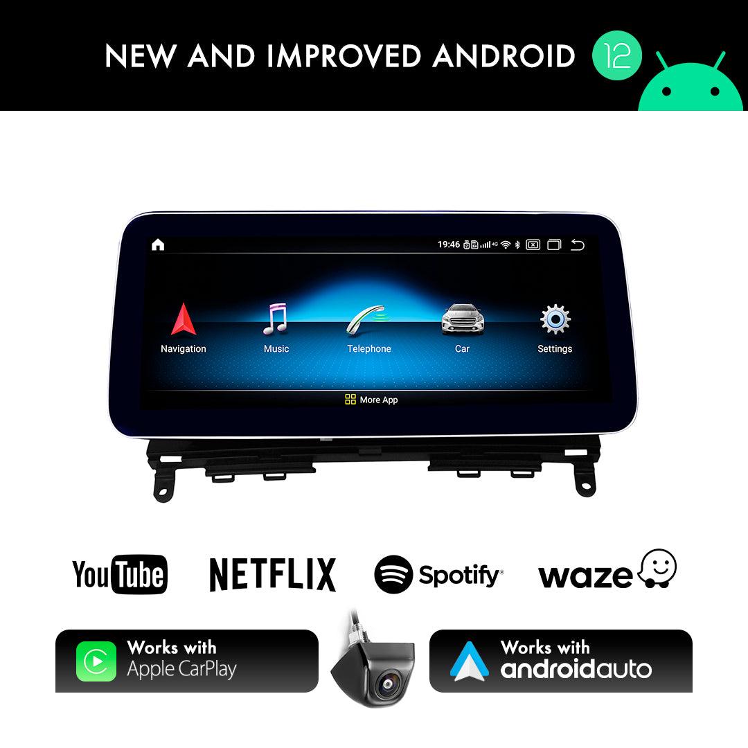 Mercedes-Benz C Class W204/S204 (2008-2010) 10.25" Android Screen Upgrade and Wireless Apple CarPlay - AUTOSTYLE UK