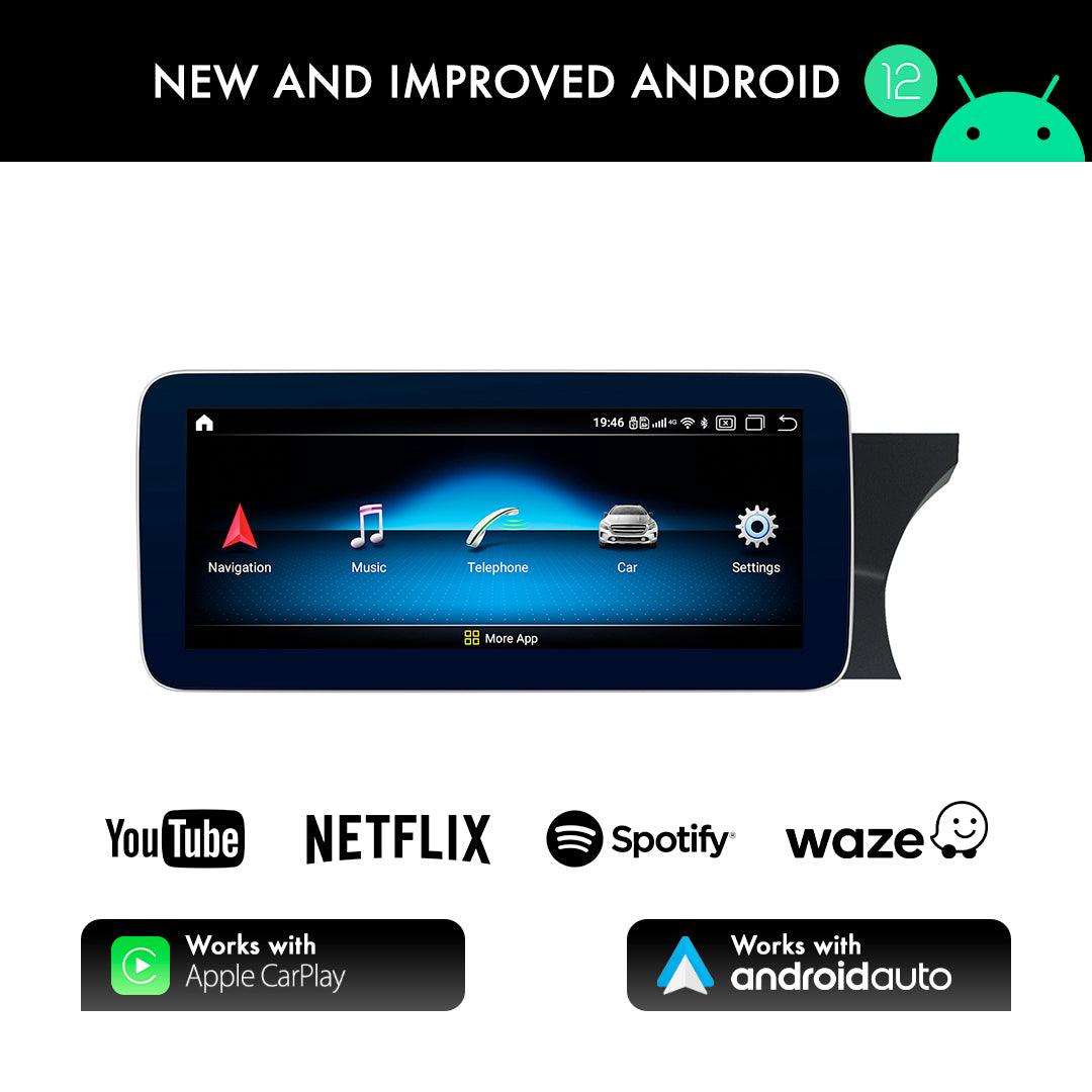 Mercedes-Benz C Class W204/S204 (2011-2014) 10.25" Android Screen Upgrade and Wireless Apple CarPlay RHD - AUTOSTYLE UK