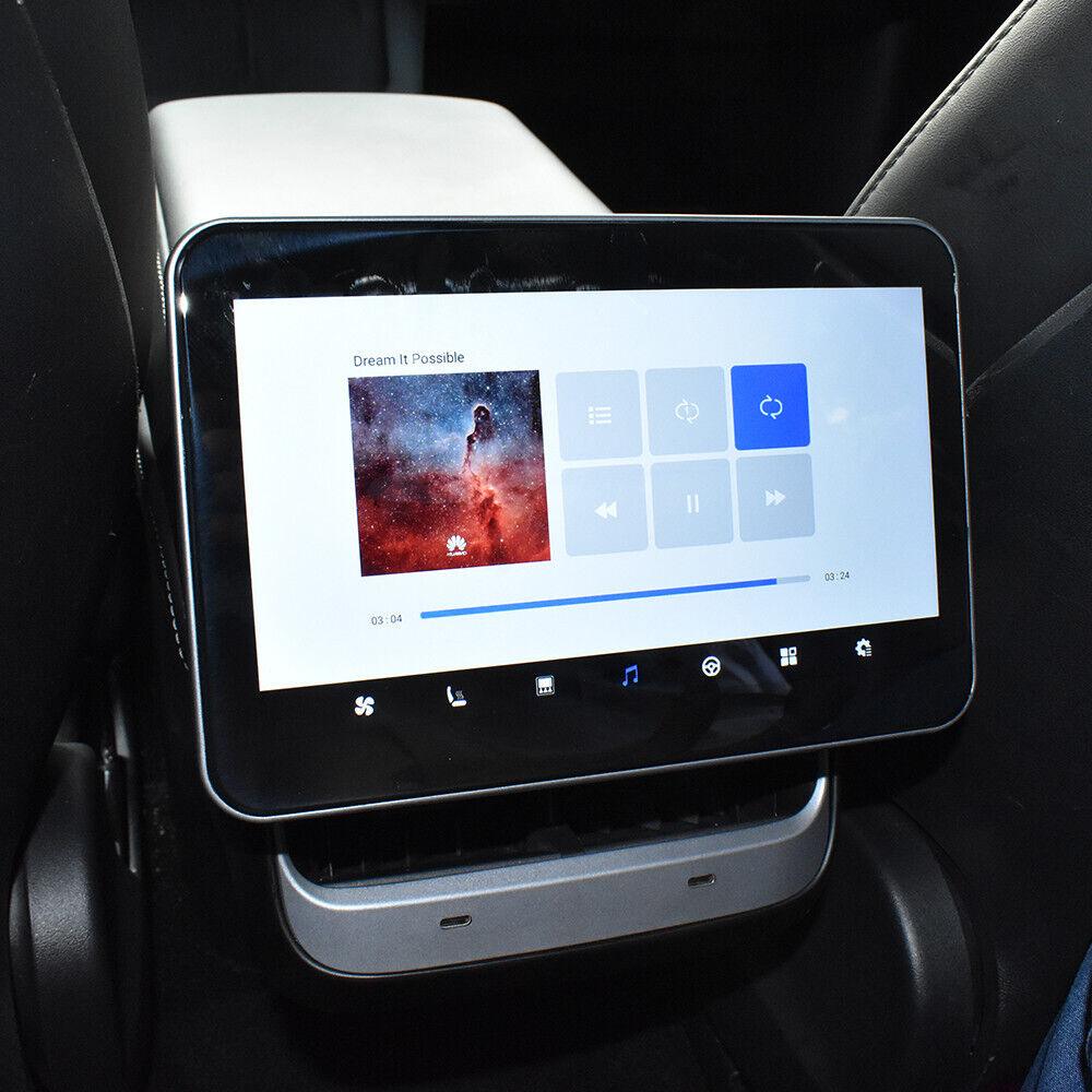 Tesla Model 3 / Model Y (2017-2023) 8" Android Rear Seat Climate Control & Rear Entertainment Screen Upgrade - AUTOSTYLE UK